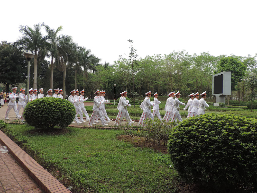 Guarda de Honra no Mausoléu de Ho Chi Minh, Hanói, Vietnã