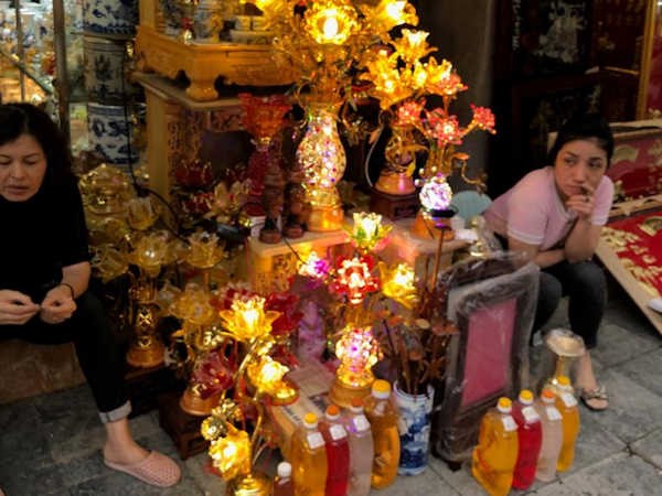 Vendedoraas en Hanoi, Vietnam