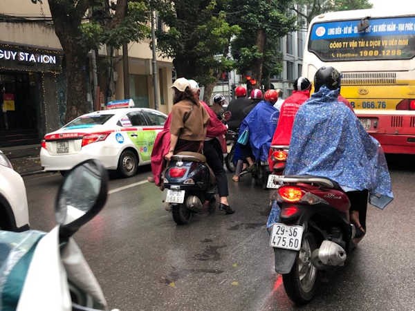 tránsito de Hanoi, Vietnam