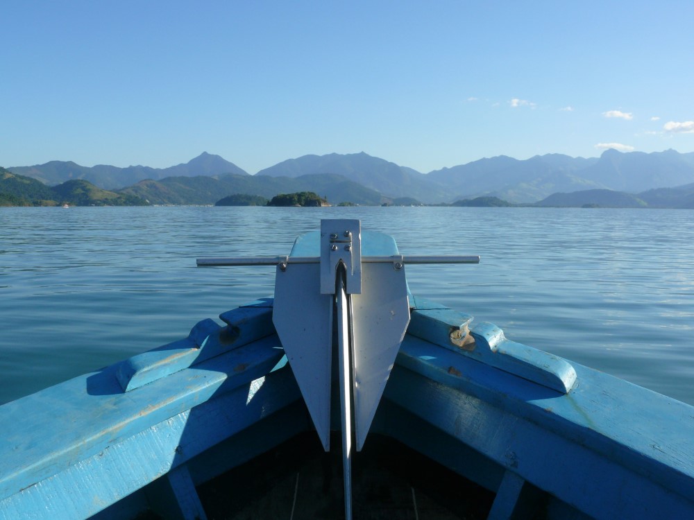Navegación hacia Paraty, Bahia da Ilha Grande, proximidades de Paraty, Rio De Janeiro, Brasil