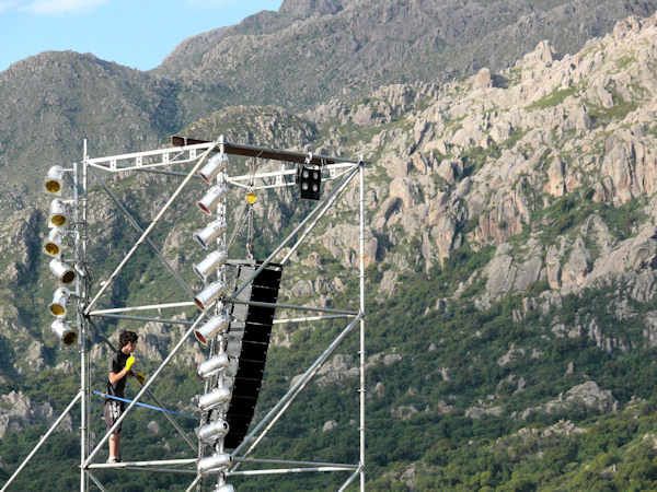 Inauguración del Dique Piscu Yaco (antes Sepultura) Cortaderas, provincia de San Luis, Argentina