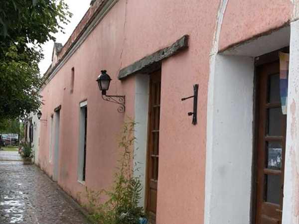 Antiguas construcciones en Los Reartes, provincia de Córdoba, Argentina