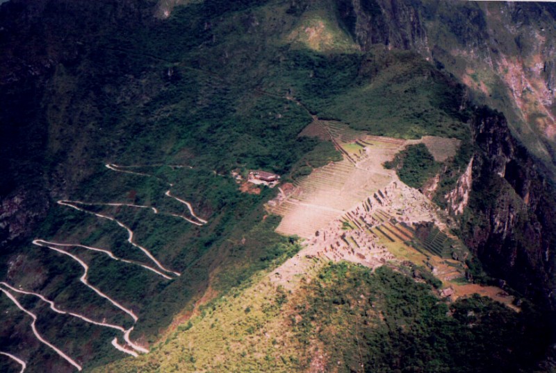 Machu Picchu desde el cerro Huaina Picchu, Perú
