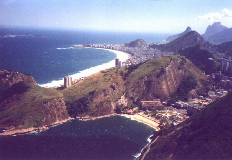Copacabana desde el Pan de Azúcar, Rio de Janeiro, Brasil