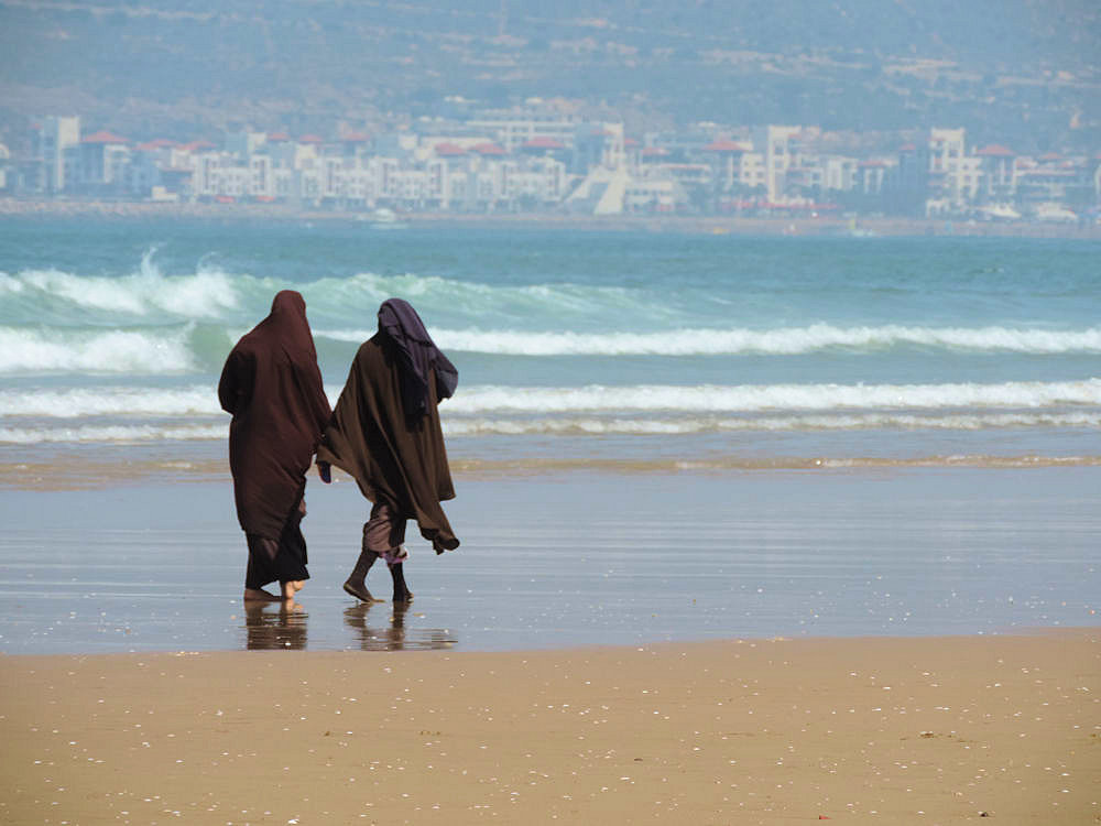 Praia de Agadir. Marrocos