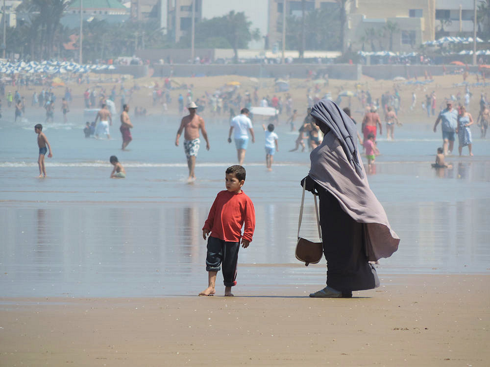 Praia de Agadir. Marrocos
