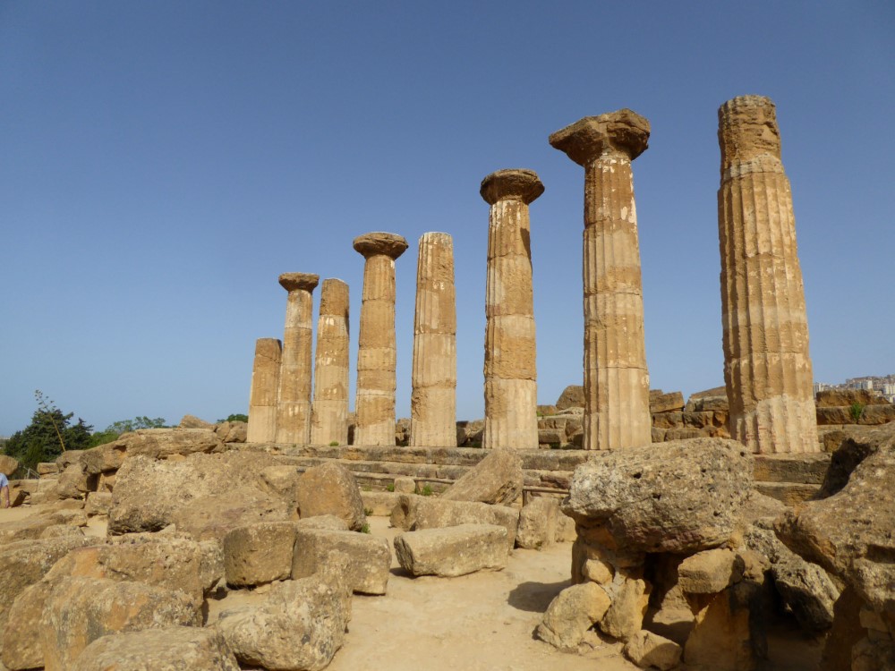 Templo de Heracles, Valle de los templos, Agrigento, Sicilia, Italia