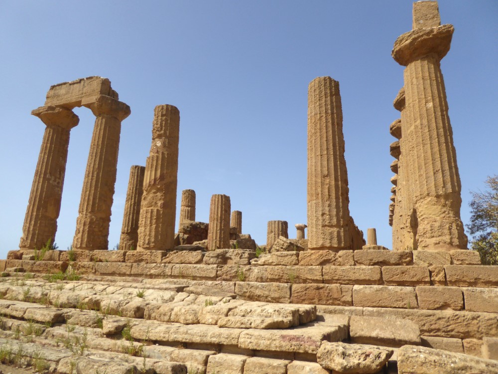 Templo de Hera, Valle de los templos, Agrigento, Sicilia, Italia