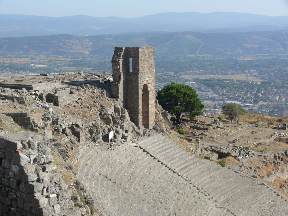 Anfiteatro de la Acrópolis de Bergama, Turquía