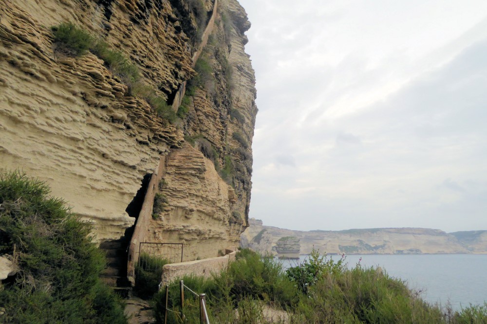 Escalera del Rey de Aragón, Bonifacio, Córcega, Francia