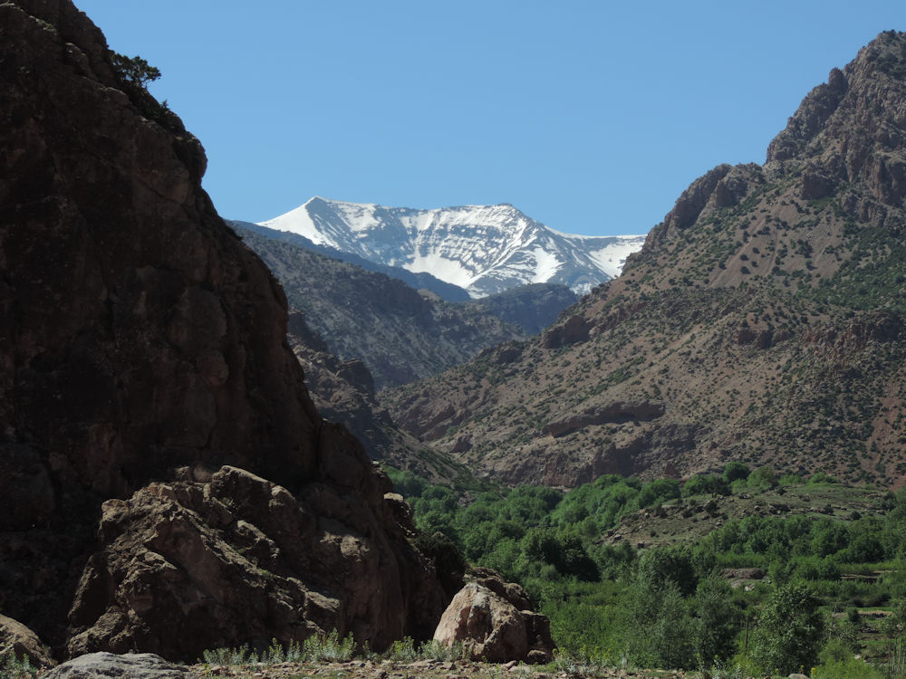 Nieves en el Alto Atlas, Marruecos