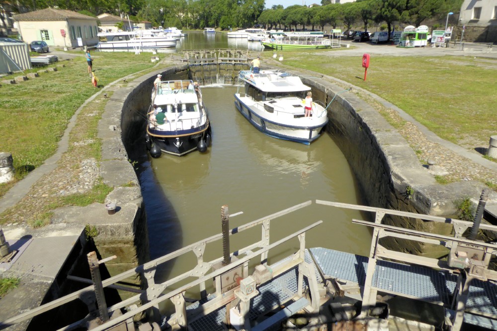 Esclusa del Canal de Midi, Carcasona, Francia