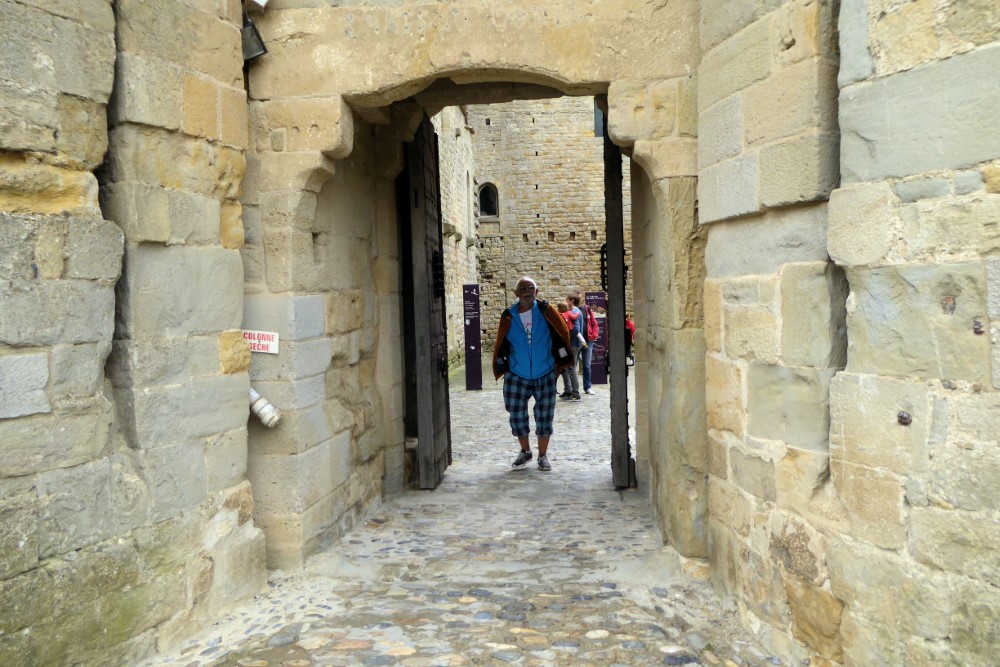 Entrada al Castillo Condal, la Cité, Carcasona, Francia