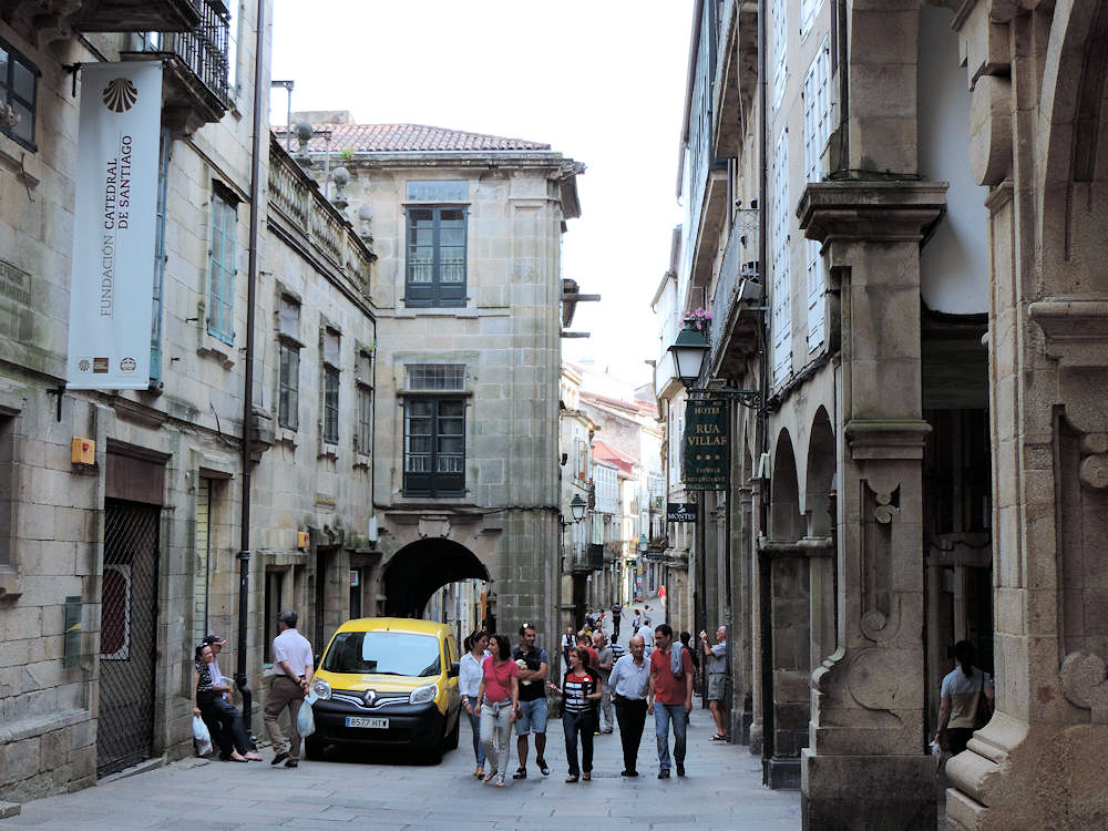 Centro histórico de Santiago de Compostela, Galicia, España