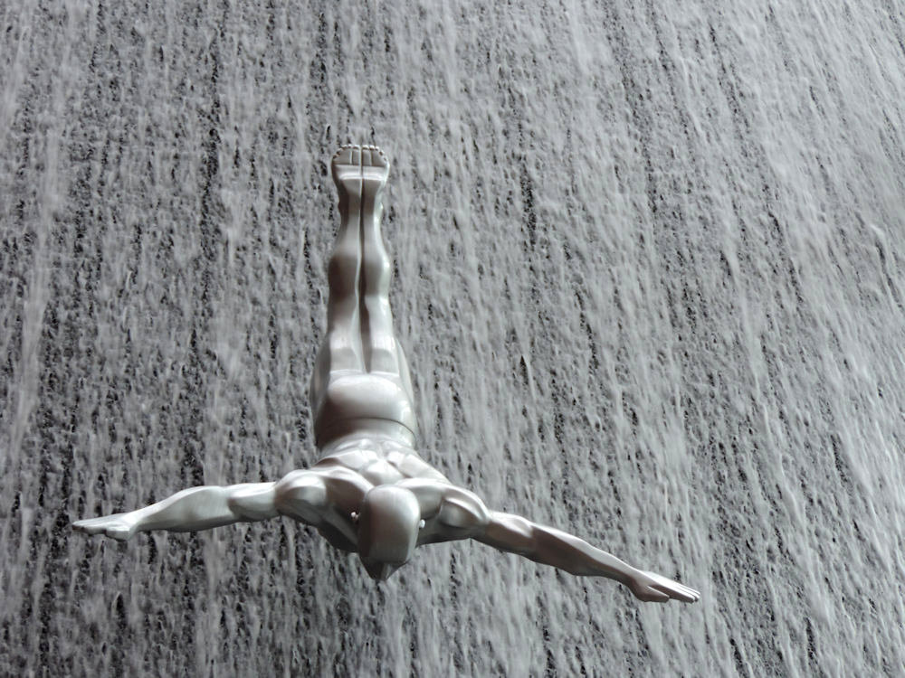 Fonte dentro do Dubai Mall, Dubai, Emirados Árabes Unidos