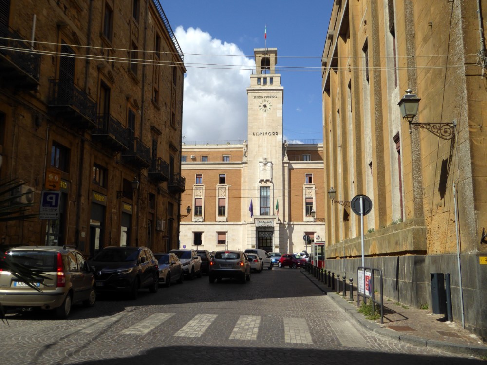 Municipio de la Ciudad de Enna, Sicilia, Italia