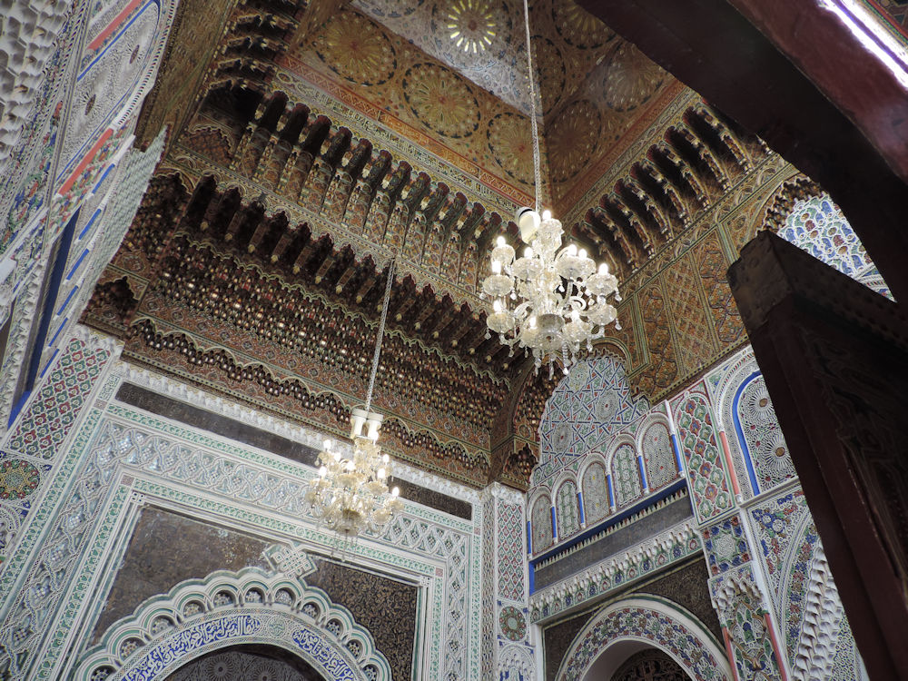 Cúpula ornamentada en Fez, Marruecos