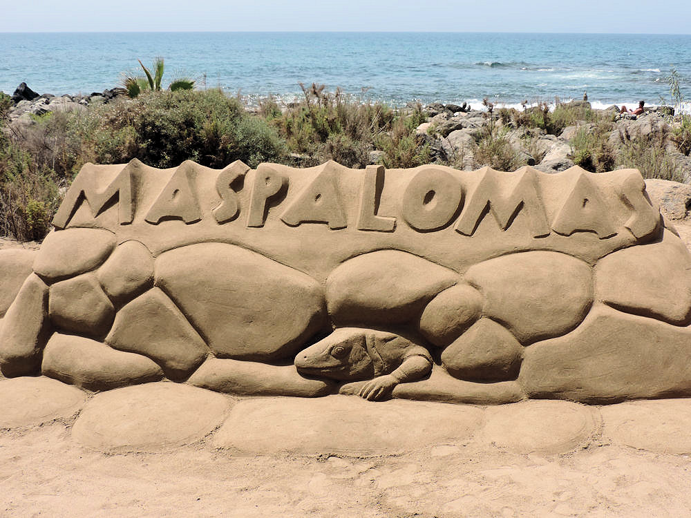Escultura en arena, Maspalomas, Gran Canaria, España