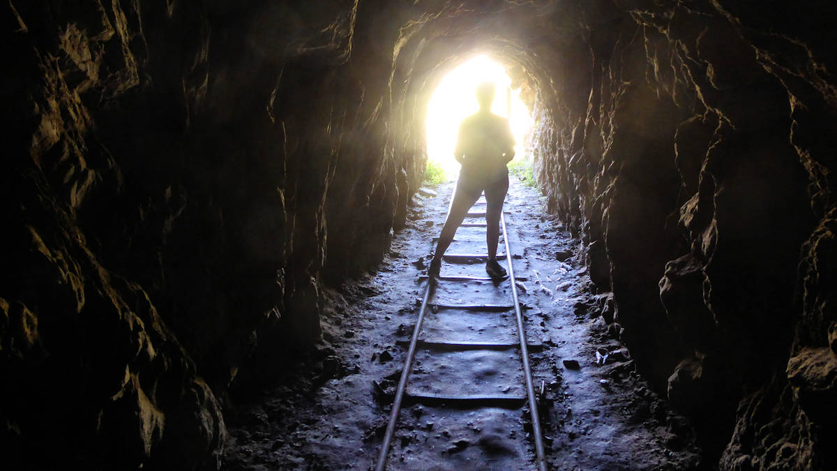 Túnel del Caminito de la zorra, La Carolina, Sierras de San Luis, Provincia de San Luis, Argentina