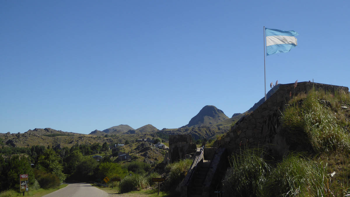 Mirador en la entrada a La Carolina, Sierras de San Luis, Provincia de San Luis, Argentina