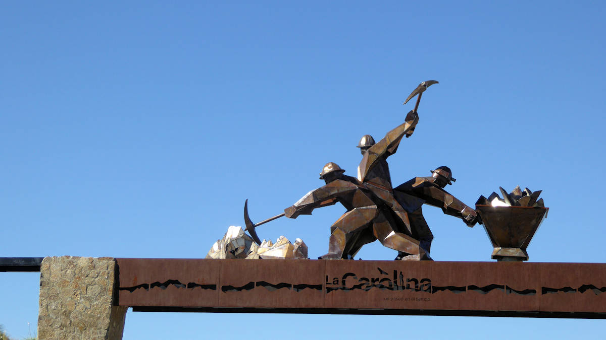Arco de entrada a La Carolina, Sierras de San Luis, Provincia de San Luis, Argentina