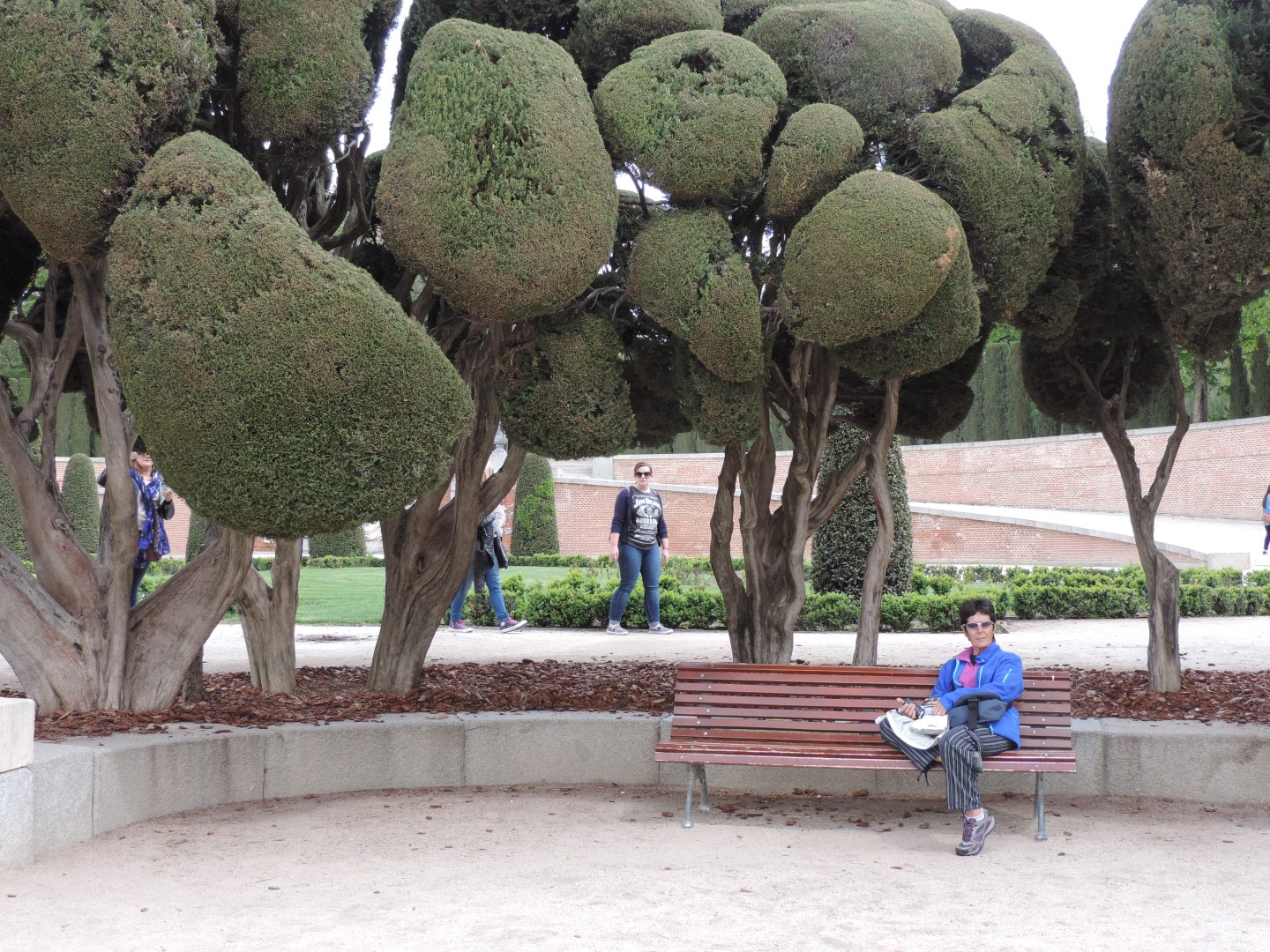 Praça Parterre no Parque do Retiro, Madrid, Espanha