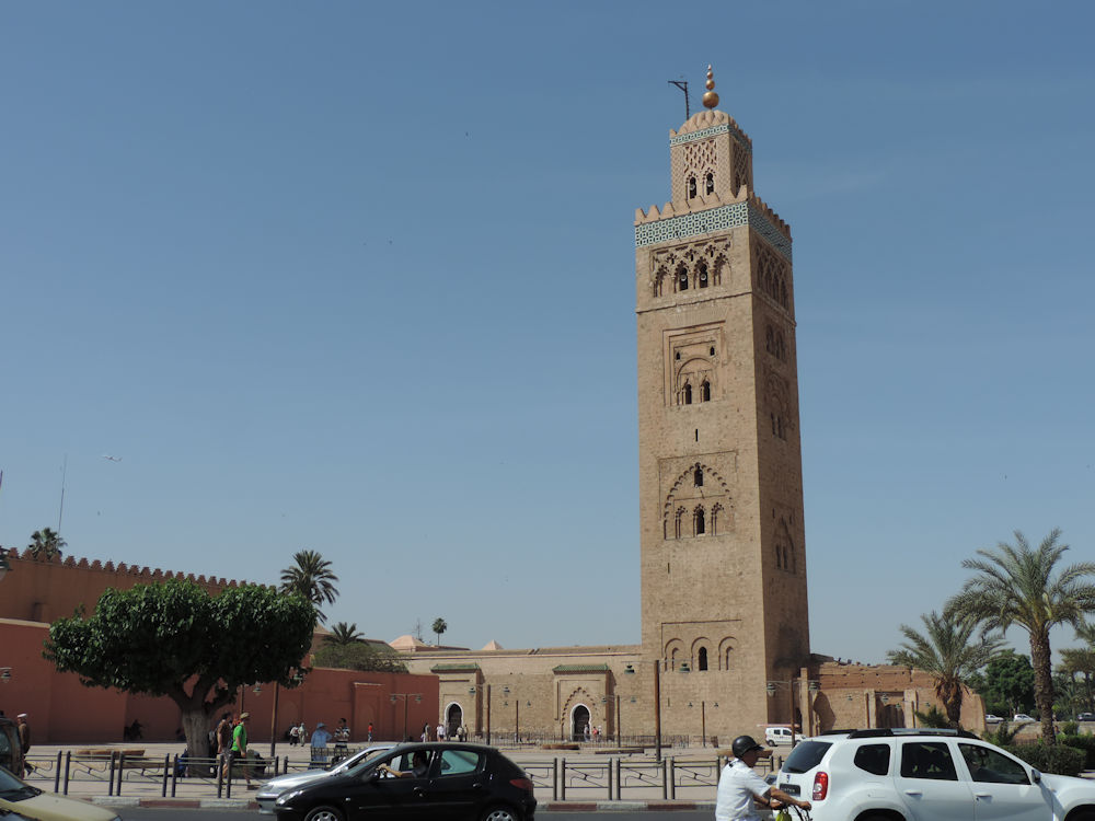 Minarete de la mezquita Koutoubia, Marrakech, Marruecos