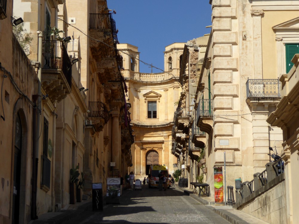 Ciudad de Noto, Sicilia, Italia