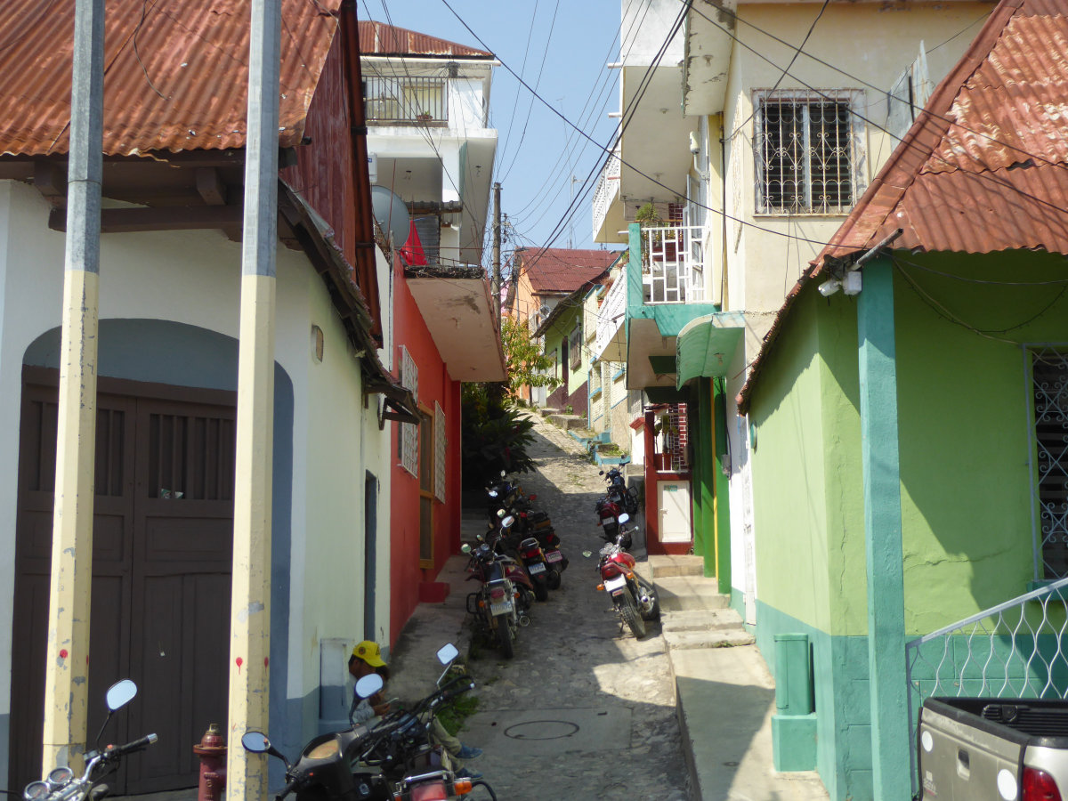 Calle de la isla de Flores, Flores, Guatemala