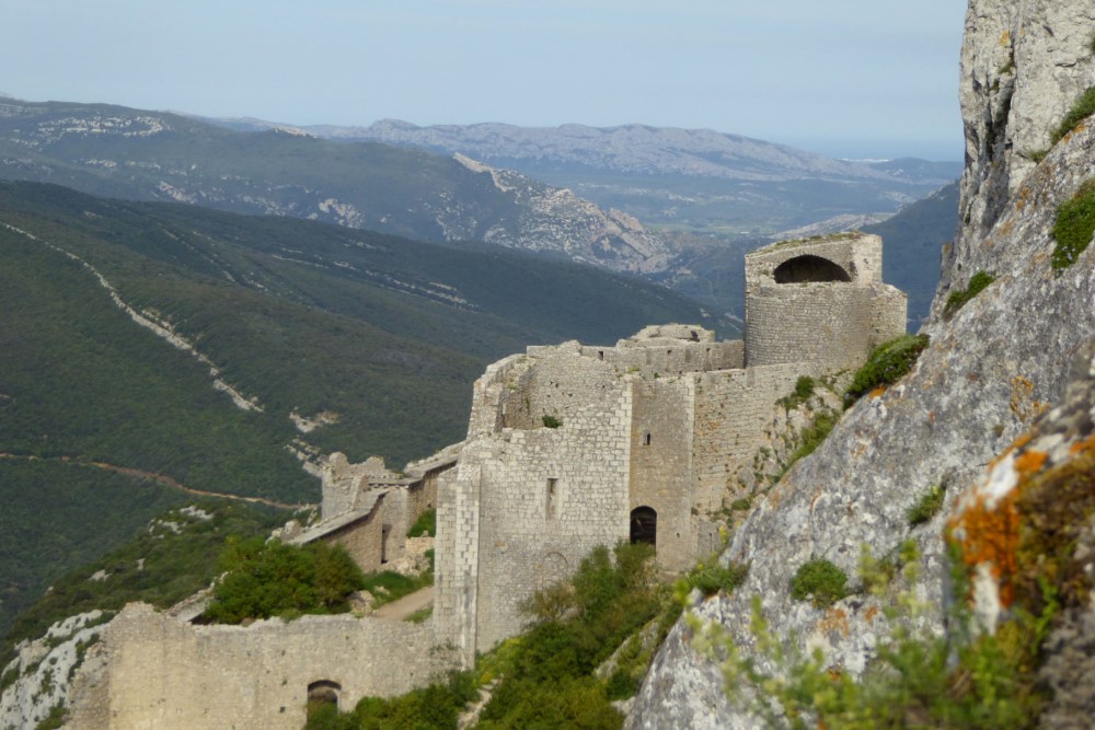 Castillo de Peyrepertuse, Duilhac-sous-Peyrepertuse, Occitania, Francia