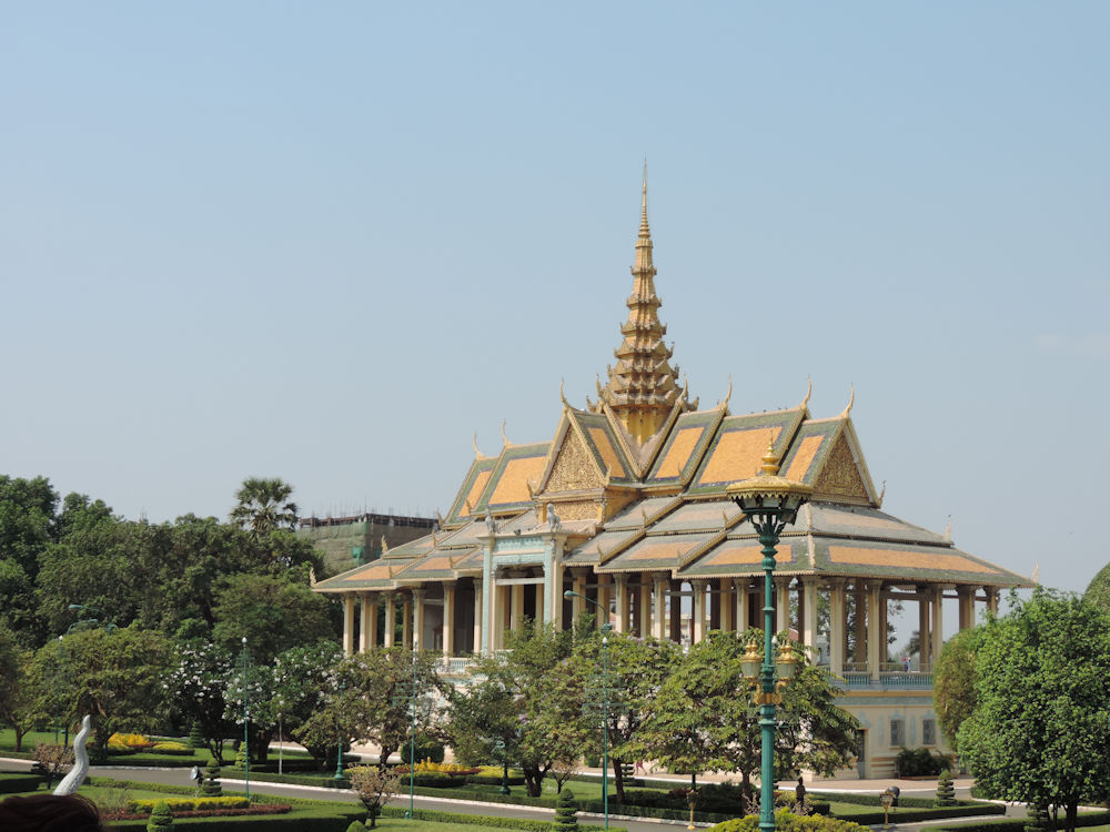 Sala de audiencias del Palacio Real, Phnom Penh, Camboya