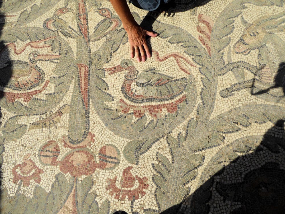 Mosaico en la Villla Romana del Casale, Pazza Armerina, Sicilia, Italia