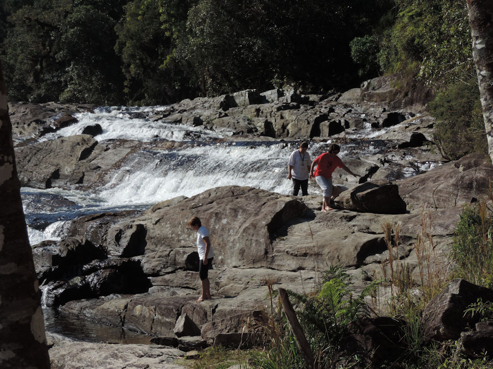 Salto Grande en el Sendero de la Pirapitinga, Parque Estadual da Serra do Mar, San Pablo, Brasil