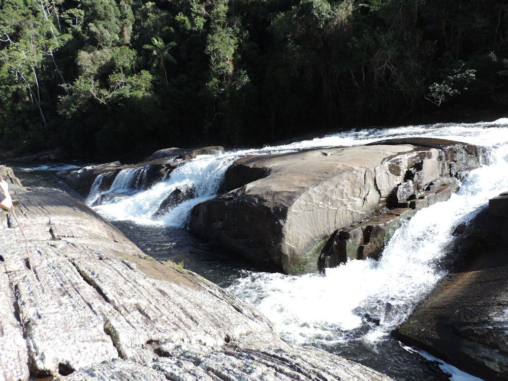 Salto Grande en el Sendero de la Pirapitinga, Parque Estadual da Serra do Mar, San Pablo, Brasil