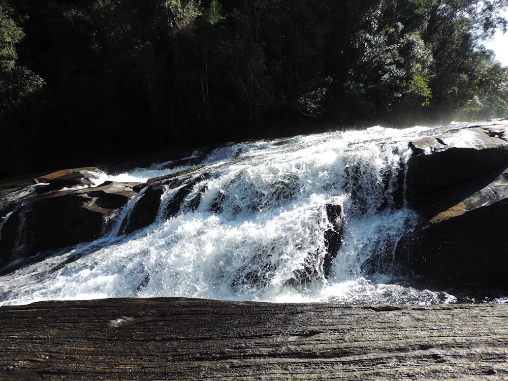 Salto Grande en el Sendero de la Pirapitinga, Parque Estadual da Serra do Mar, San Pablo, Brasil
