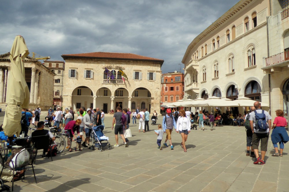 Casco histórico de la Ciudad de Pula, Istria, Croacia