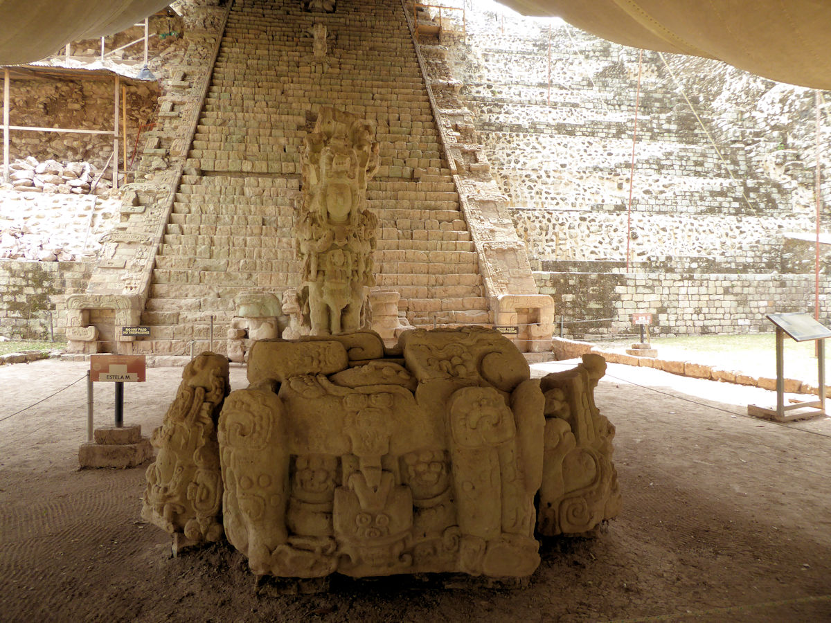 Escadaria hieroglífica, Sítio Arqueológico de Copán, Honduras