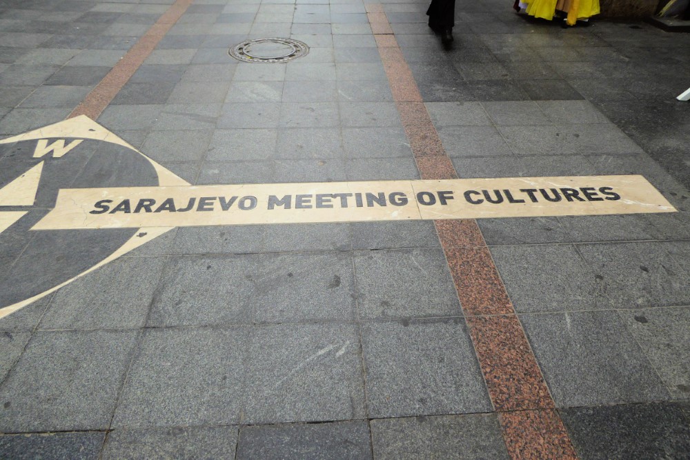 Peatonal Ferhadija, Ciudad de Sarajevo, Bosnia y Herzegovina