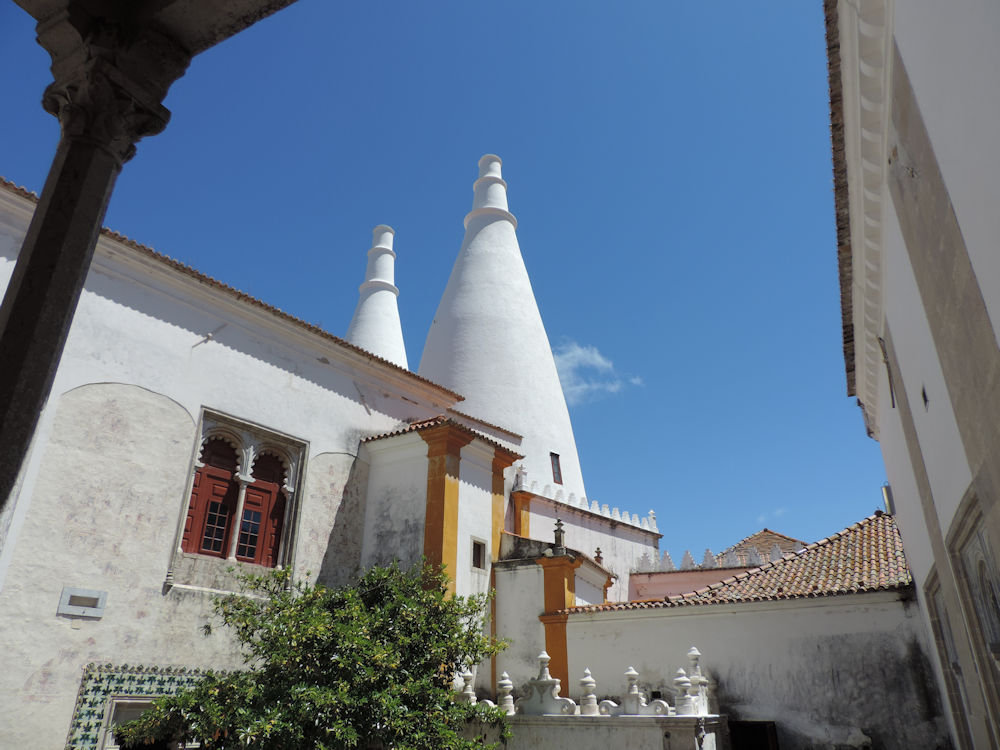 Chimeneas del Palacio Nacional, Sintra, Portugal