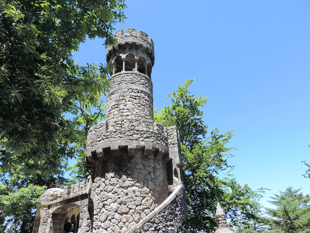 Torre en la quinta de la Regaleira, Sintra, Portugal