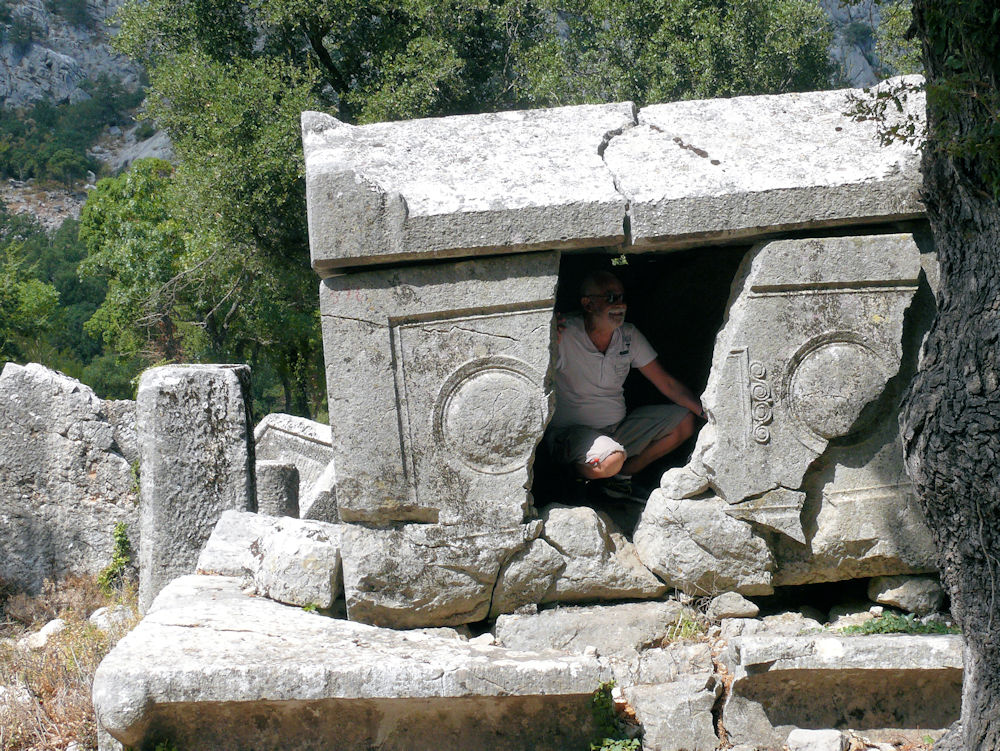Tumba en Termessos, Antalya, Turquía