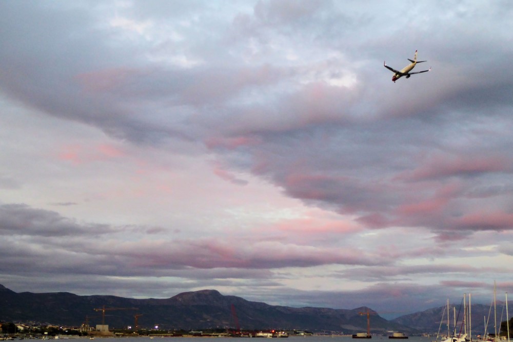 El aeropuerto de Split está muy próximo a la Ciudad de Trogir, Croacia