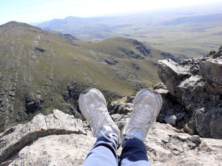 Cumbre en el Cerro Ventana, Parque Provincial Ernesto Tornquist, provincia de Buenos Aires, Argentina